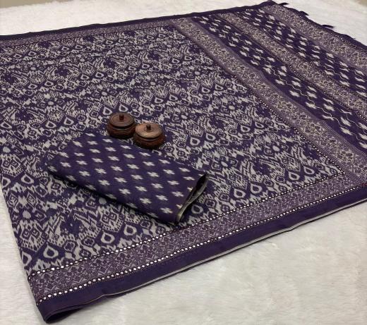 Vastrangan ikkat style digital print famous saree shops in surat